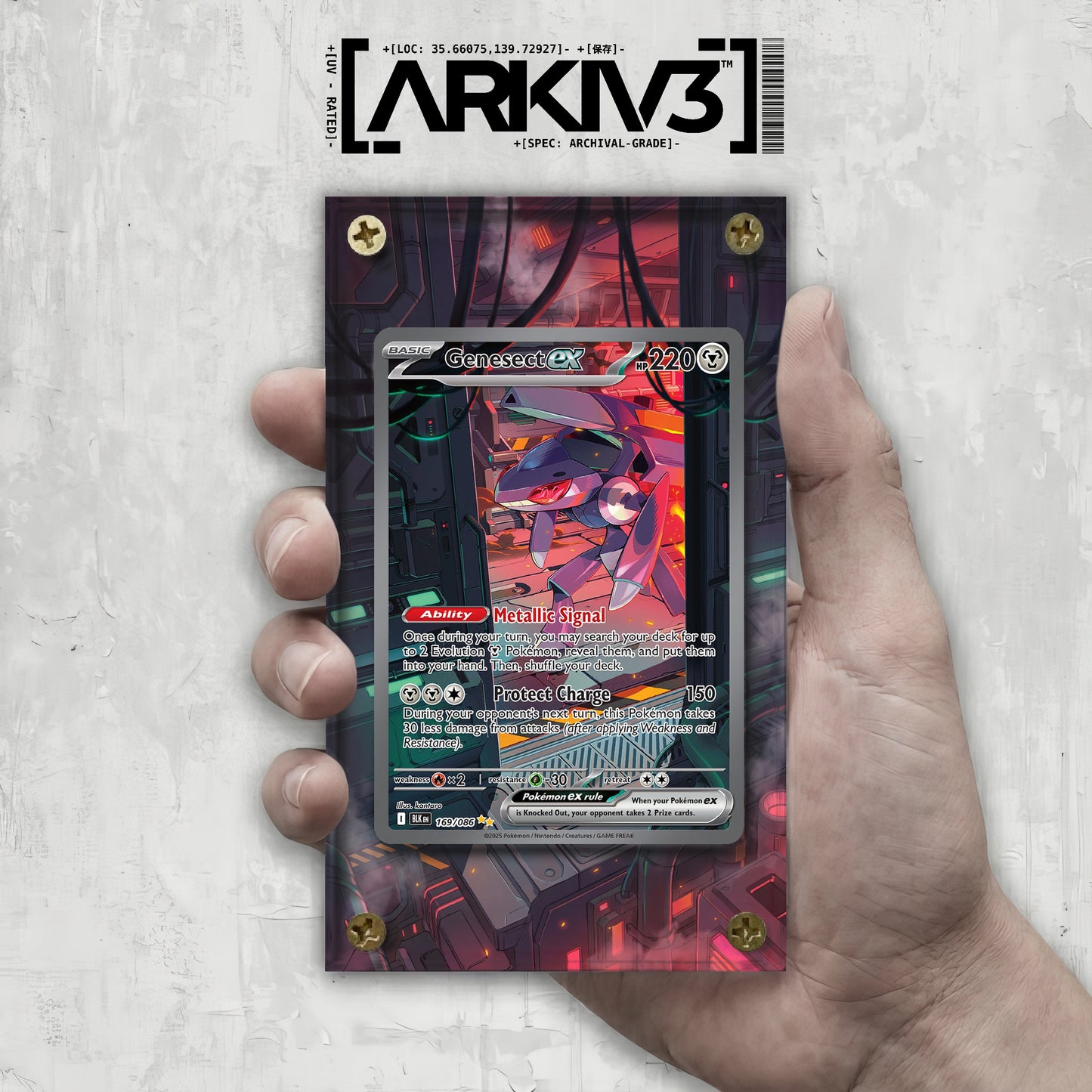 [UNIT: 169/86] // Genesect ex Extended Art Display Case - Raw