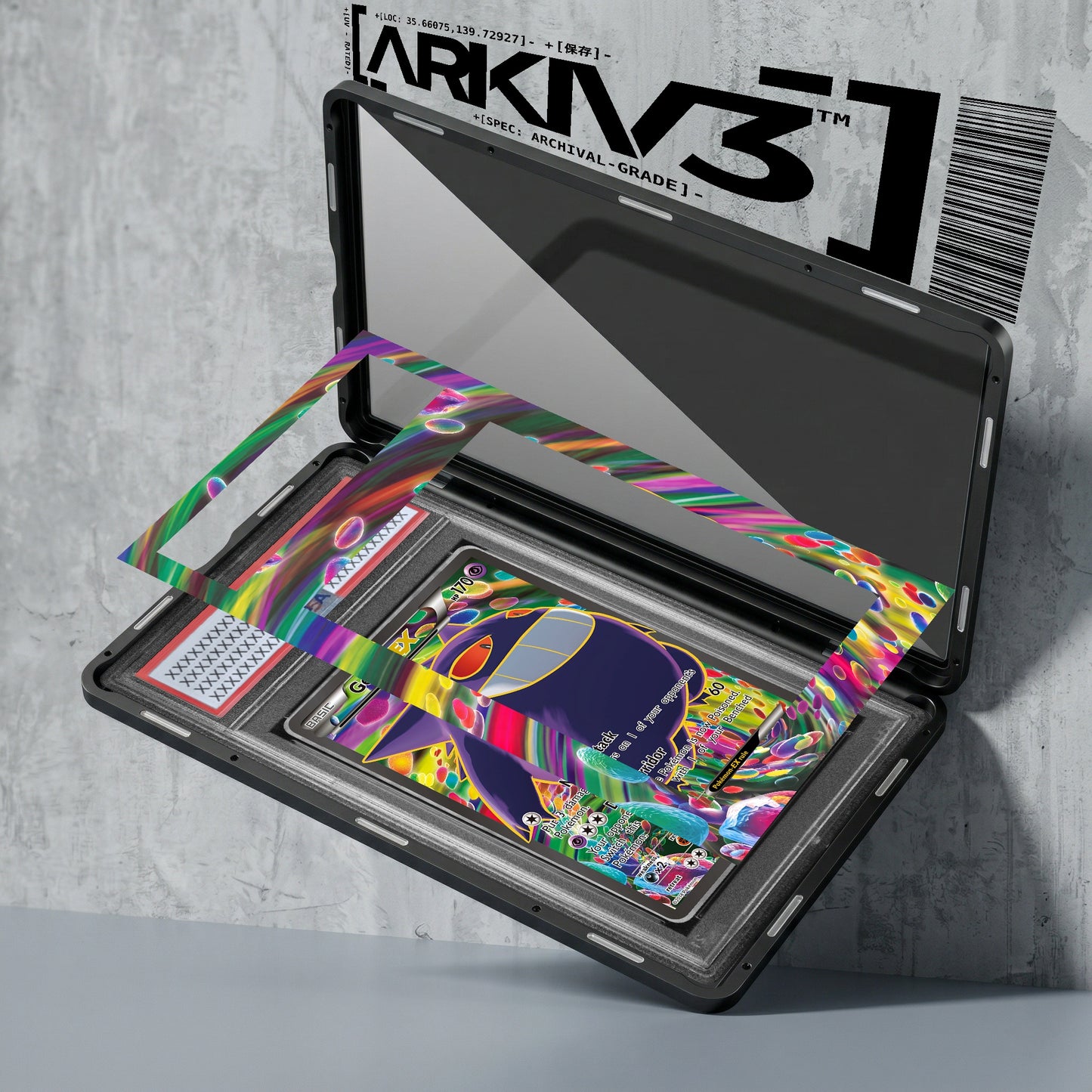 ARKIV3 PSA graded exploded mockup