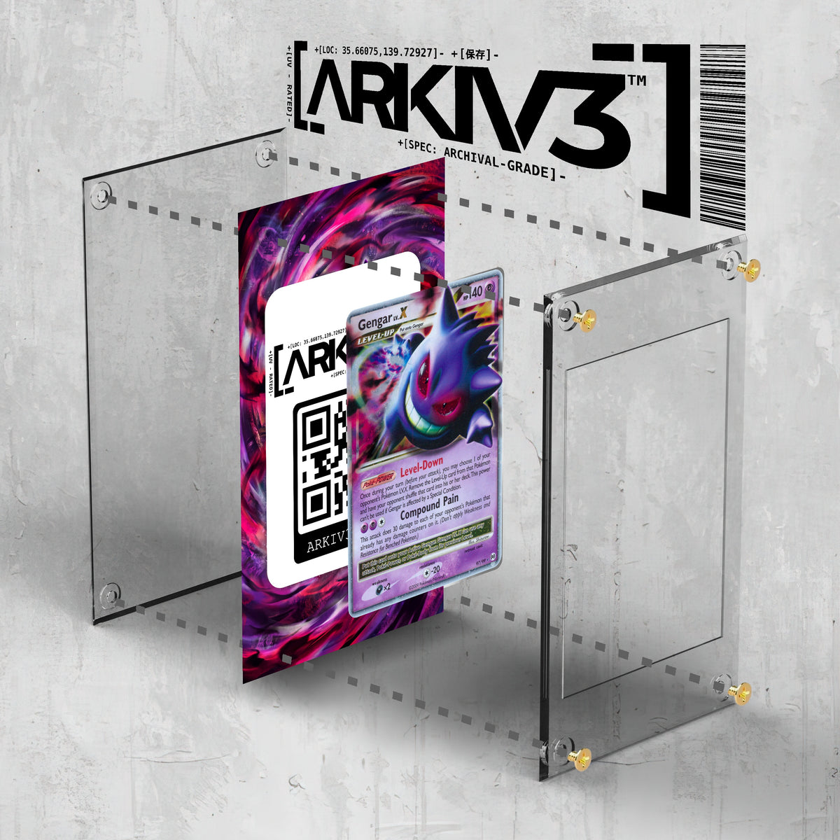 [UNIT: 97/99] // Gengar LV. X Extended Art Display Case - Raw