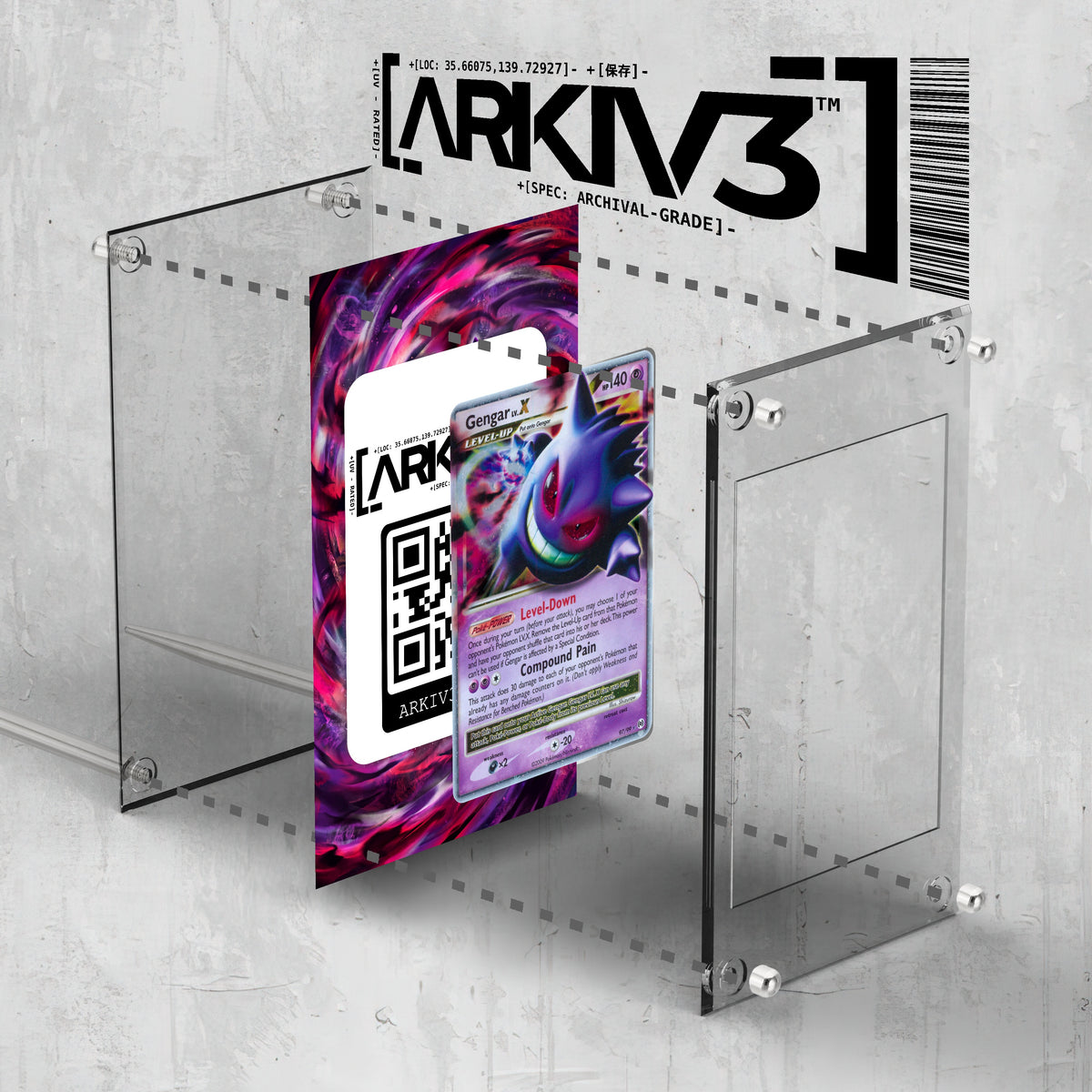 [UNIT: 97/99] // Gengar LV. X Extended Art Display Case - Raw