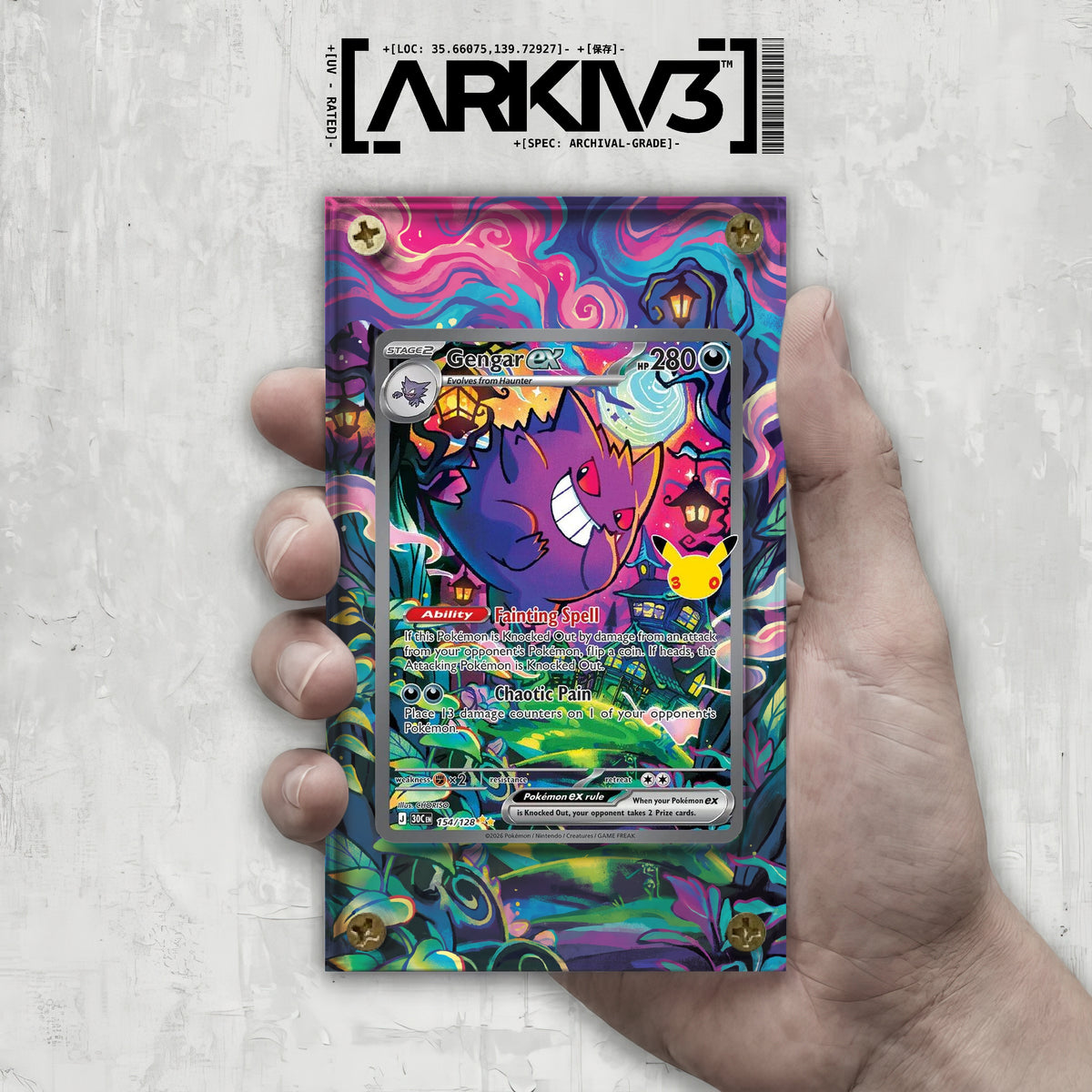 [UNIT: 154/128] // Gengar ex Extended Art Display Case - Raw