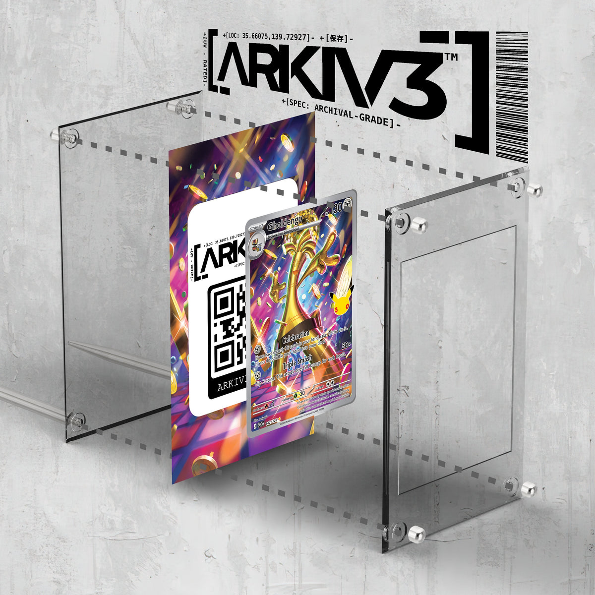 [UNIT: 142/128] // Gholdengo Extended Art Display Case - Raw