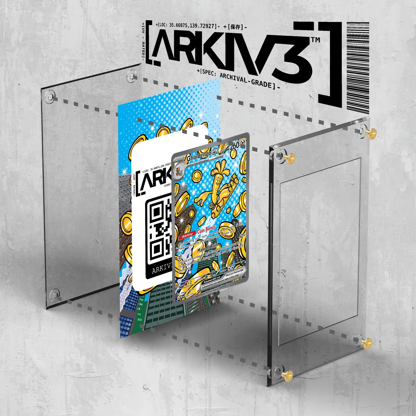 [UNIT: 164/131] // Gholdengo ex Extended Art Display Case - Raw