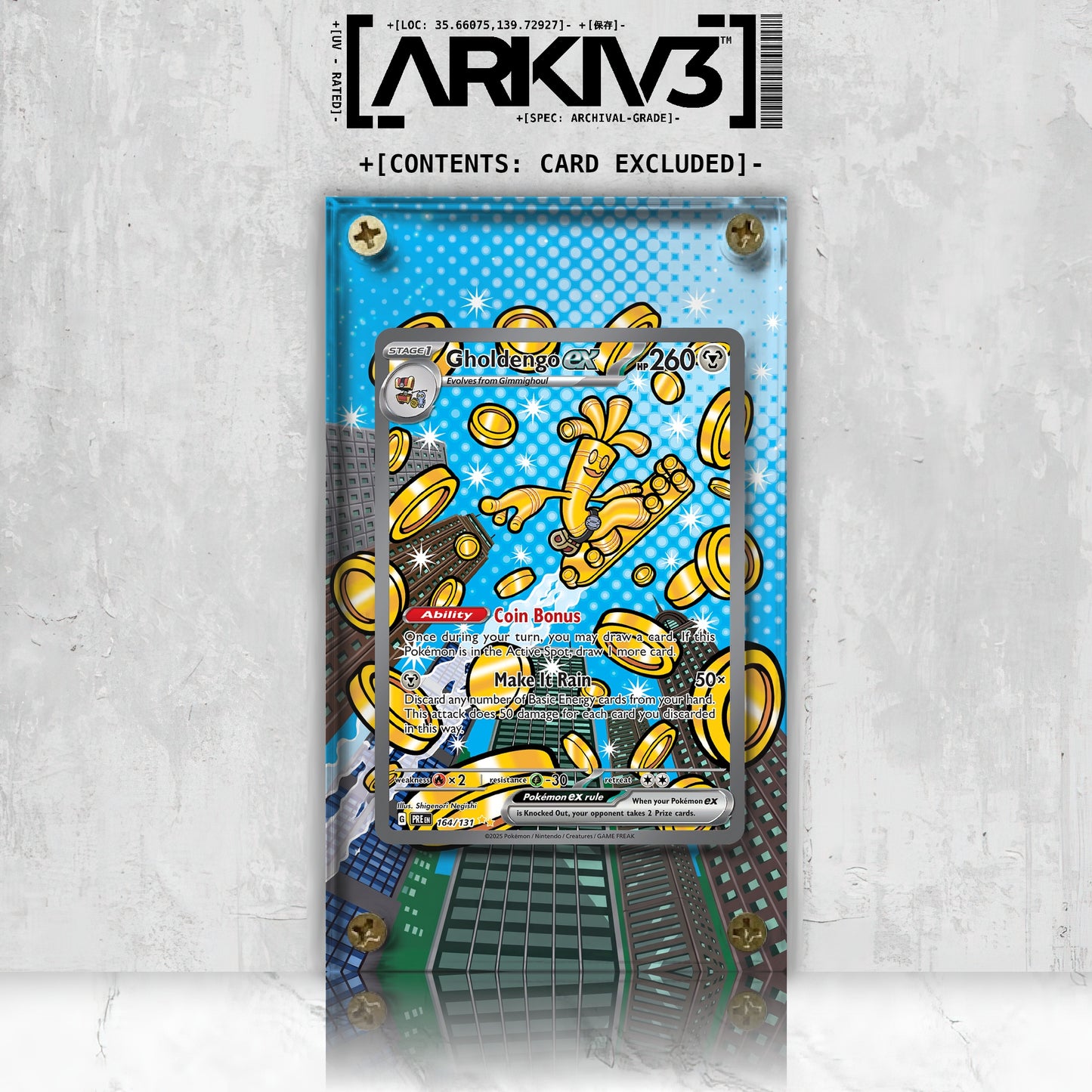 [UNIT: 164/131] // Gholdengo ex Extended Art Display Case - Raw