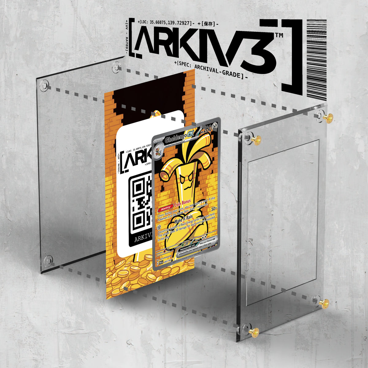 [UNIT: 252/182] // Gholdengo ex Extended Art Display Case - Raw