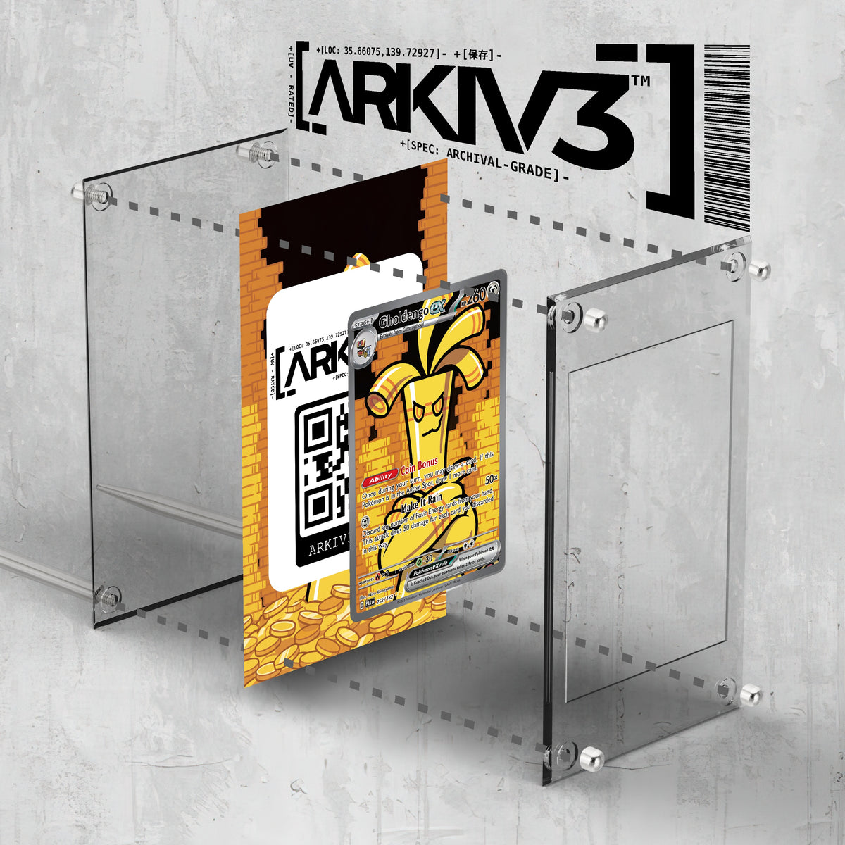 [UNIT: 252/182] // Gholdengo ex Extended Art Display Case - Raw