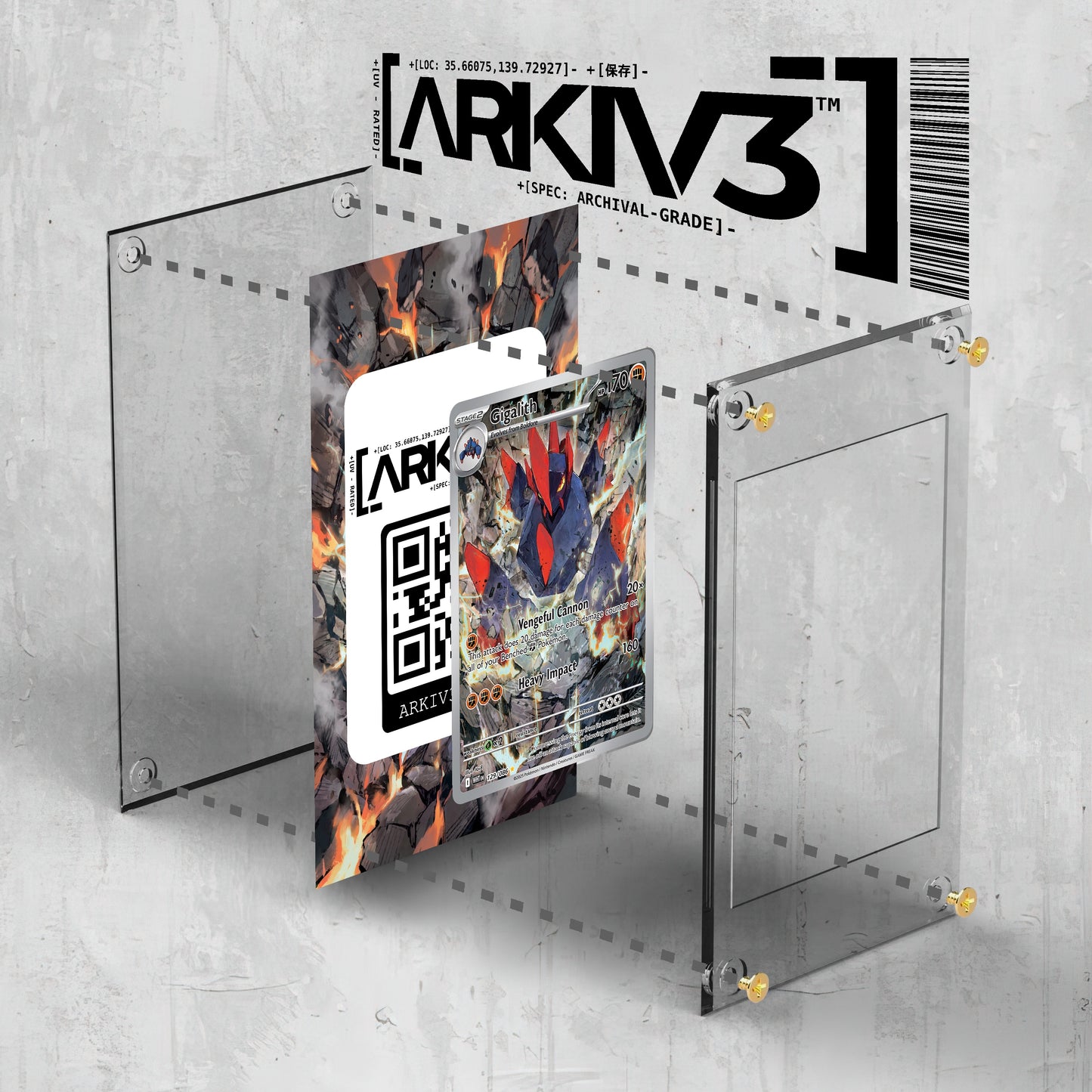 [UNIT: 129/86] // Gigalith Extended Art Display Case - Raw