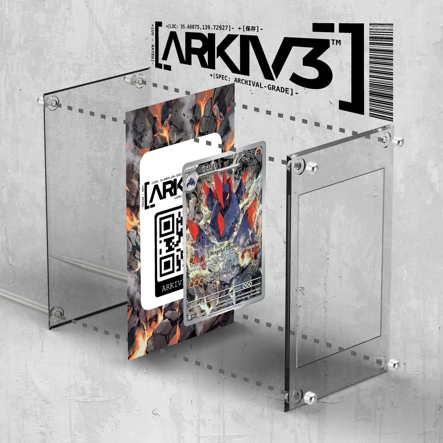 [UNIT: 129/86] // Gigalith Extended Art Display Case - Raw