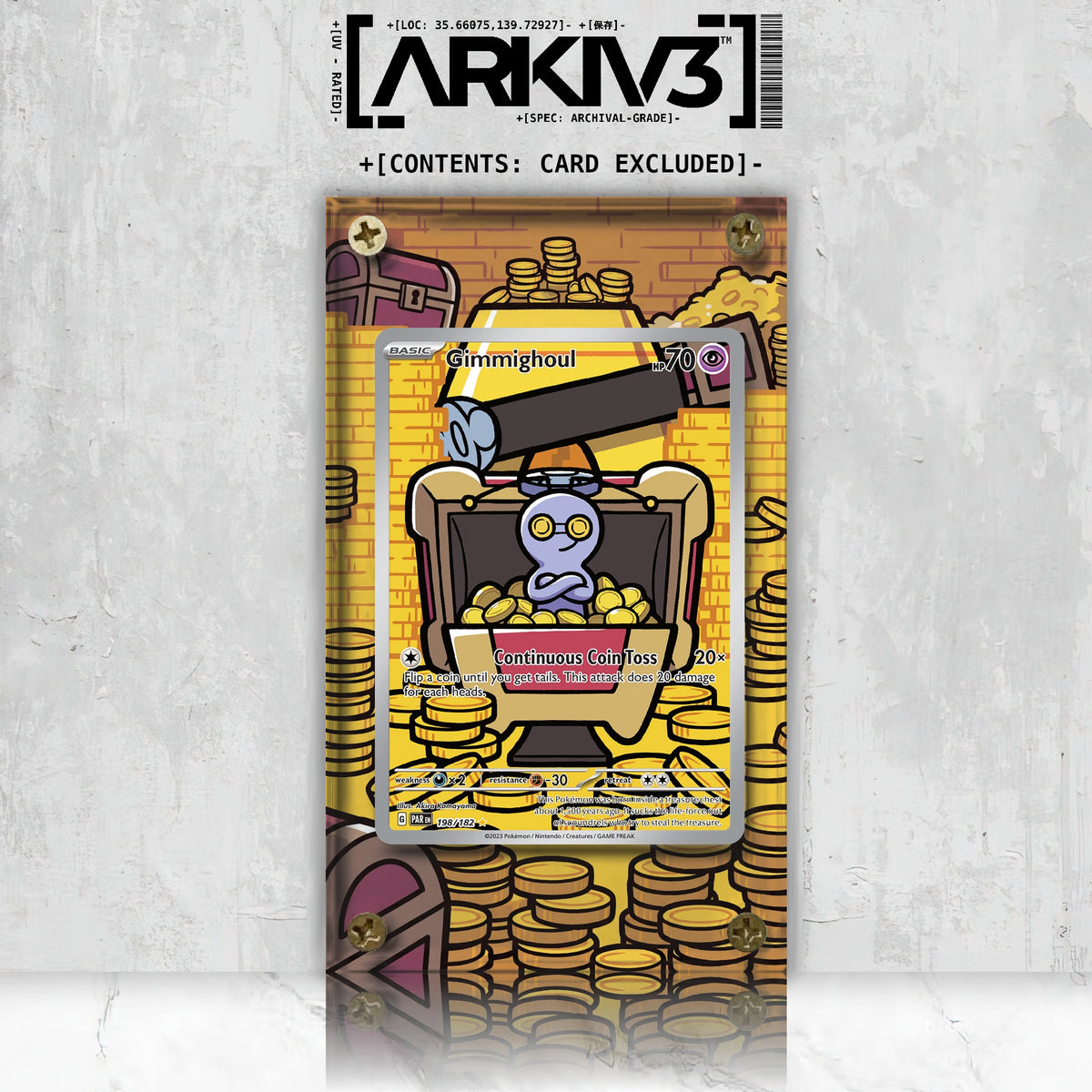 [UNIT: 198/182] // Gimmighoul Extended Art Display Case - Raw