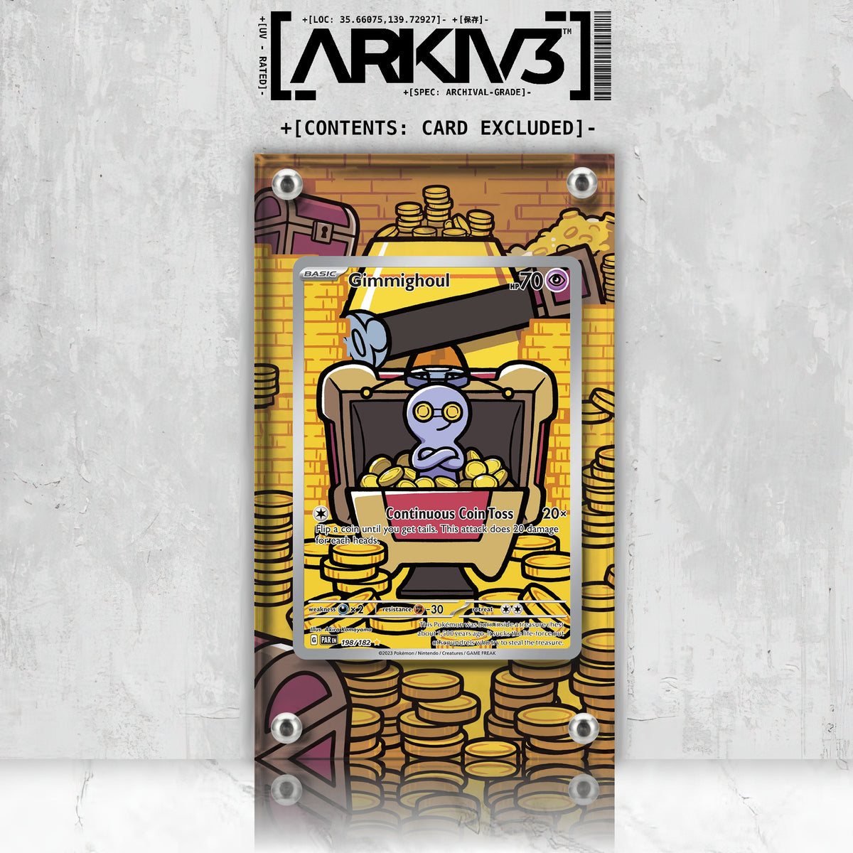 [UNIT: 198/182] // Gimmighoul Extended Art Display Case - Raw