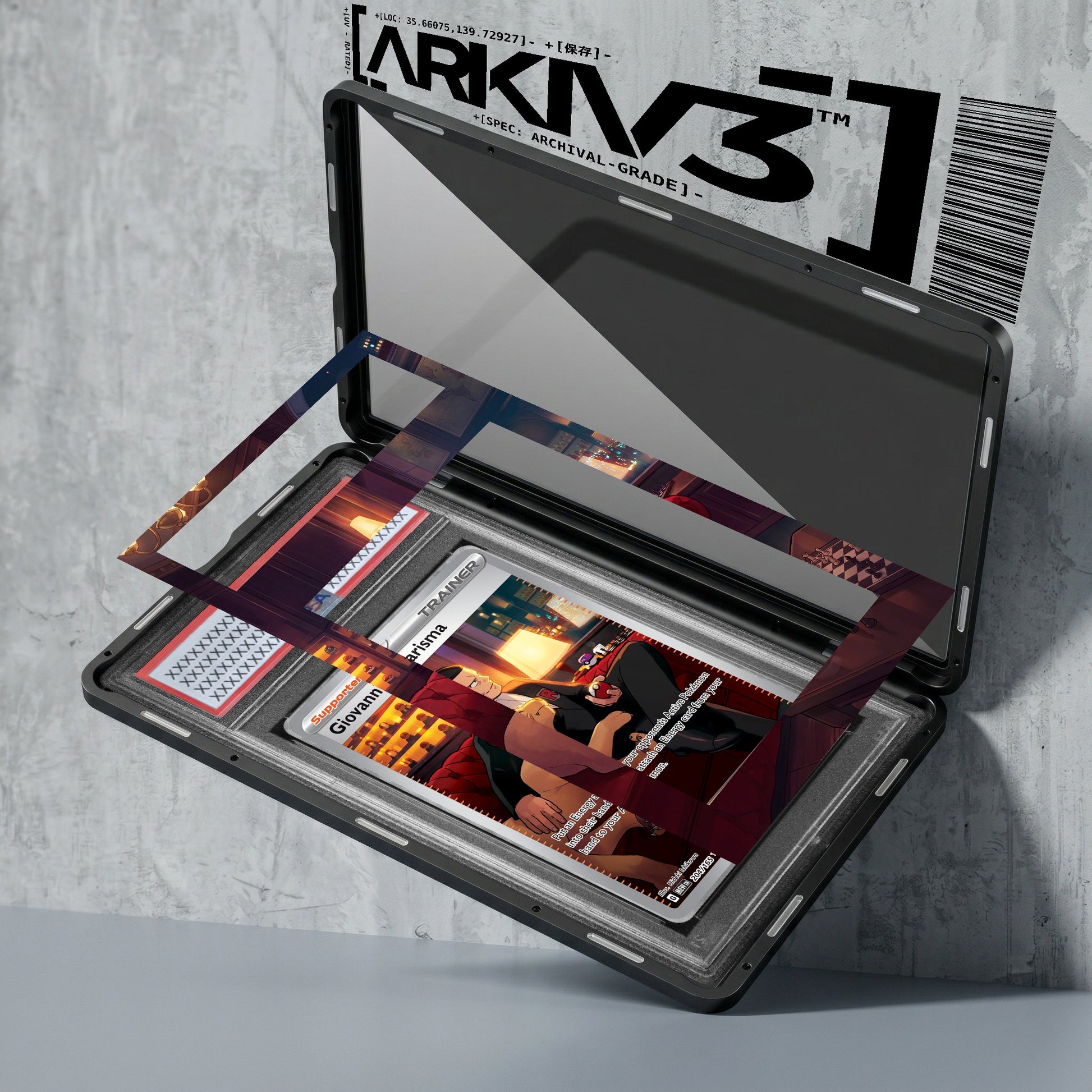 ARKIV3 PSA graded exploded mockup