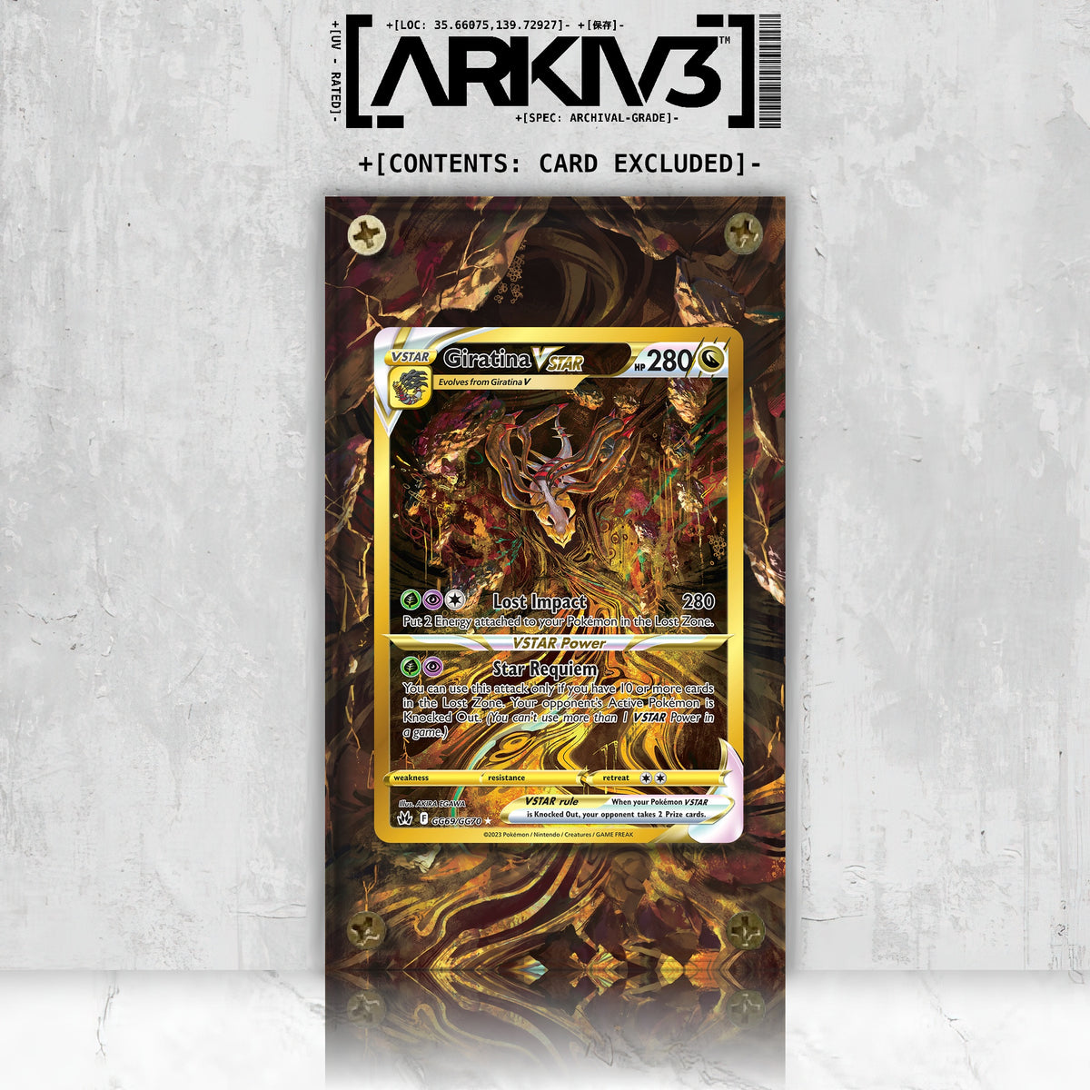 [UNIT: GG69/70] // Giratina VSTAR Extended Art Display Case - Raw