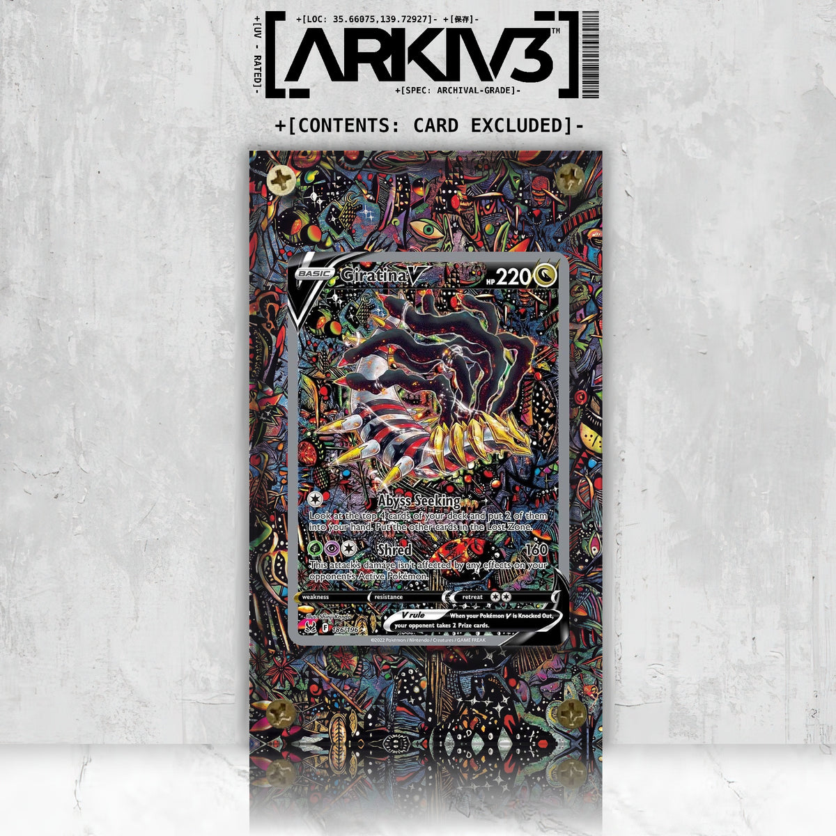 [UNIT: 186/196] // Giratina V Extended Art Display Case - Raw