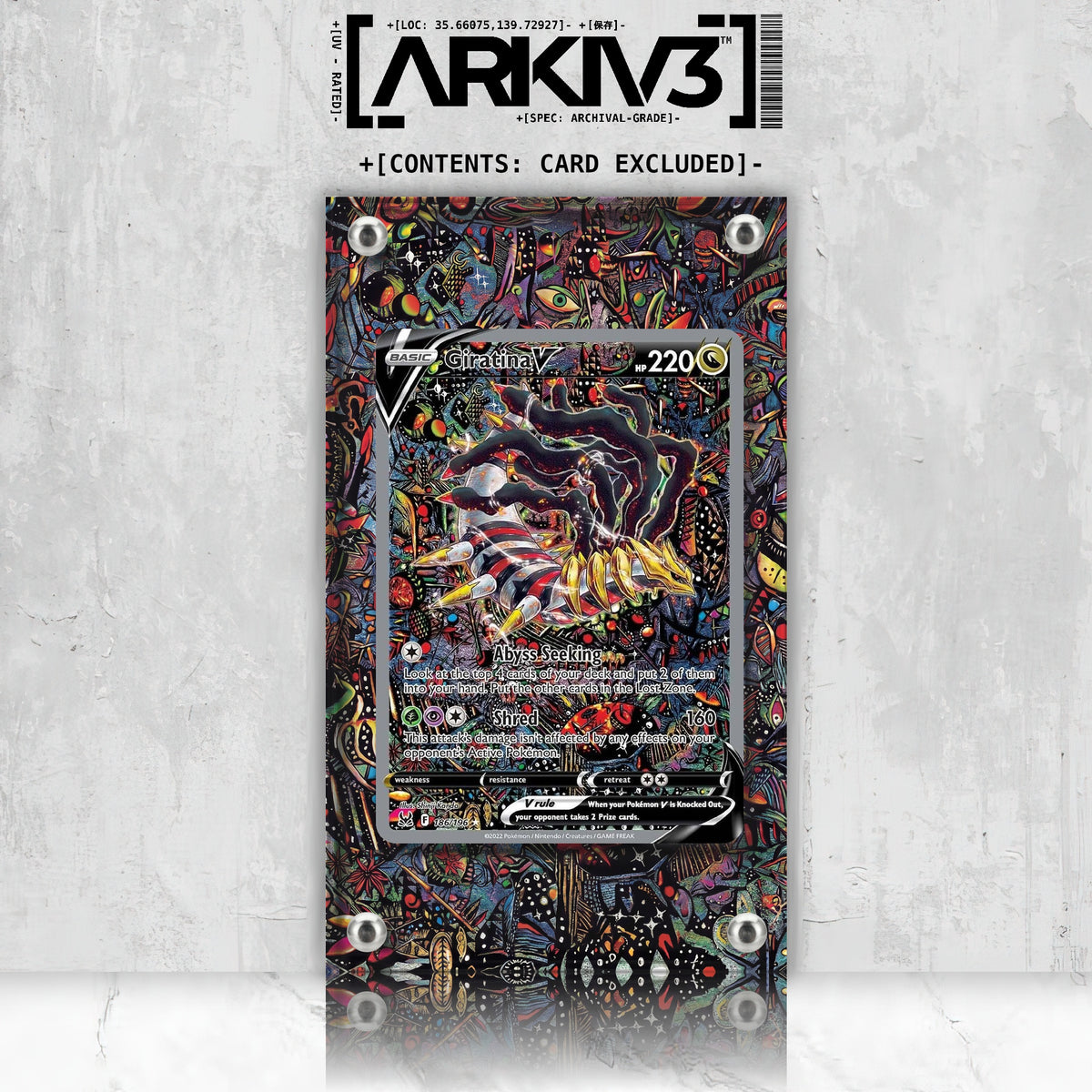 [UNIT: 186/196] // Giratina V Extended Art Display Case - Raw