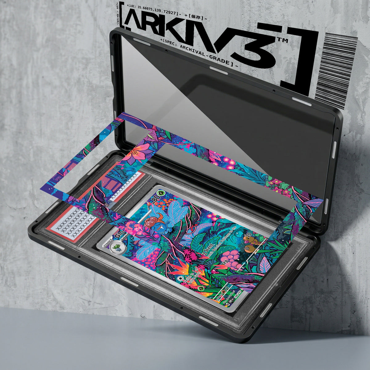 ARKIV3 PSA graded exploded mockup