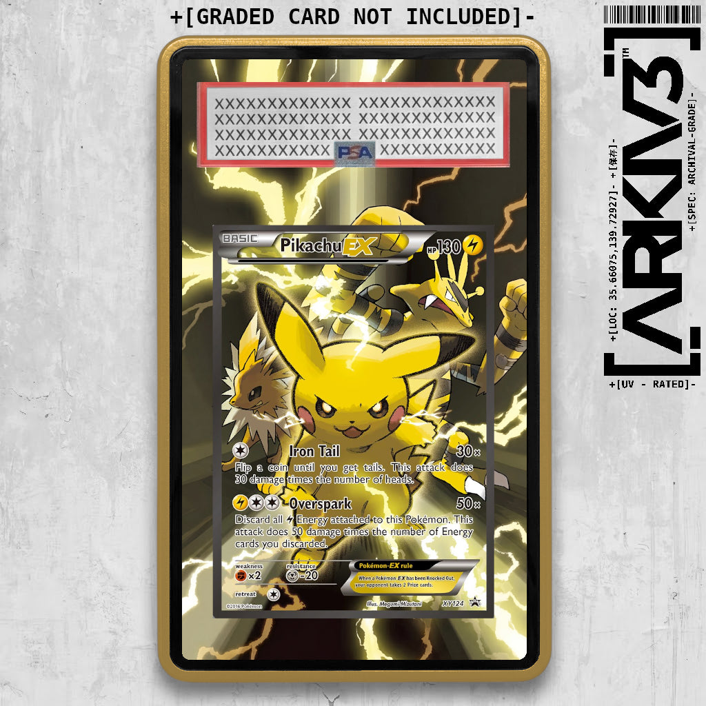 [UNIT: XY124] // Pikachu EX Extended Art Display Case - Graded