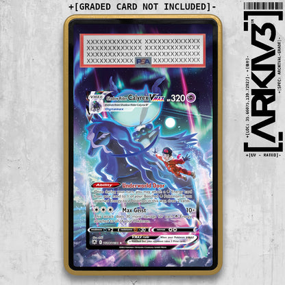 [UNIT: TG18/TG30] // Shadow Rider Calyrex VMAX Extended Art Display Case - Graded
