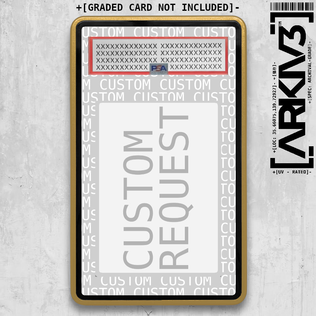 Custom Extended Art Display Case - Graded