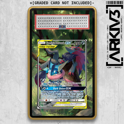 [UNIT: 201/214 // Greninja & Zoroark GX Extended Art Display Case - Graded