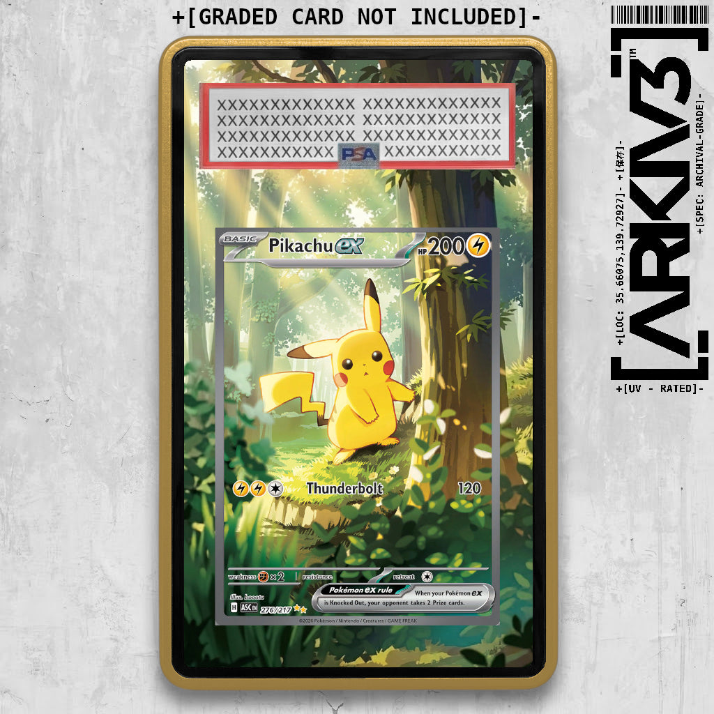 [UNIT: 276/217] // Pikachu ex Extended Art Display Case - Graded