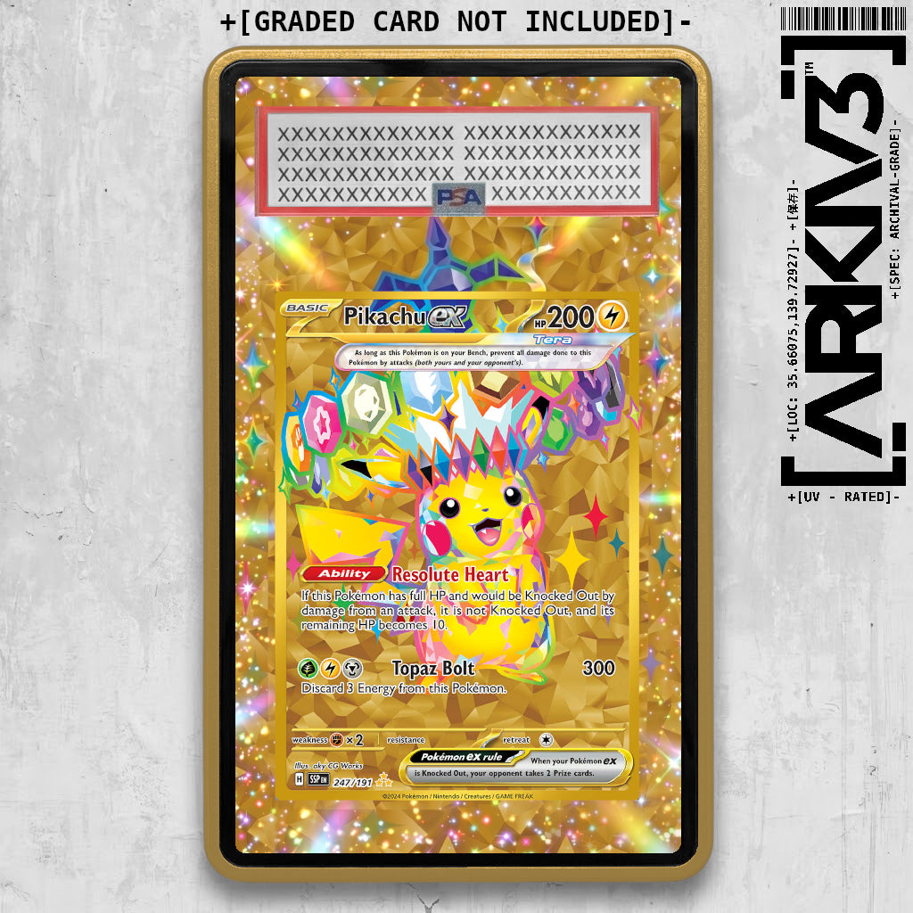[UNIT: 247/191 // Pikachu ex Extended Art Display Case - Graded