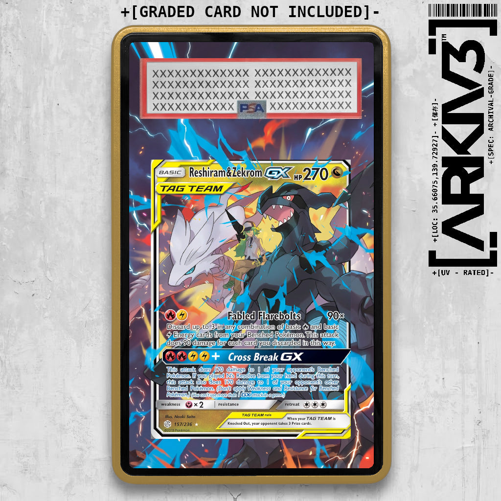 [UNIT: 157/236] // Reshiram & Zekrom GX Extended Art Display Case - Graded