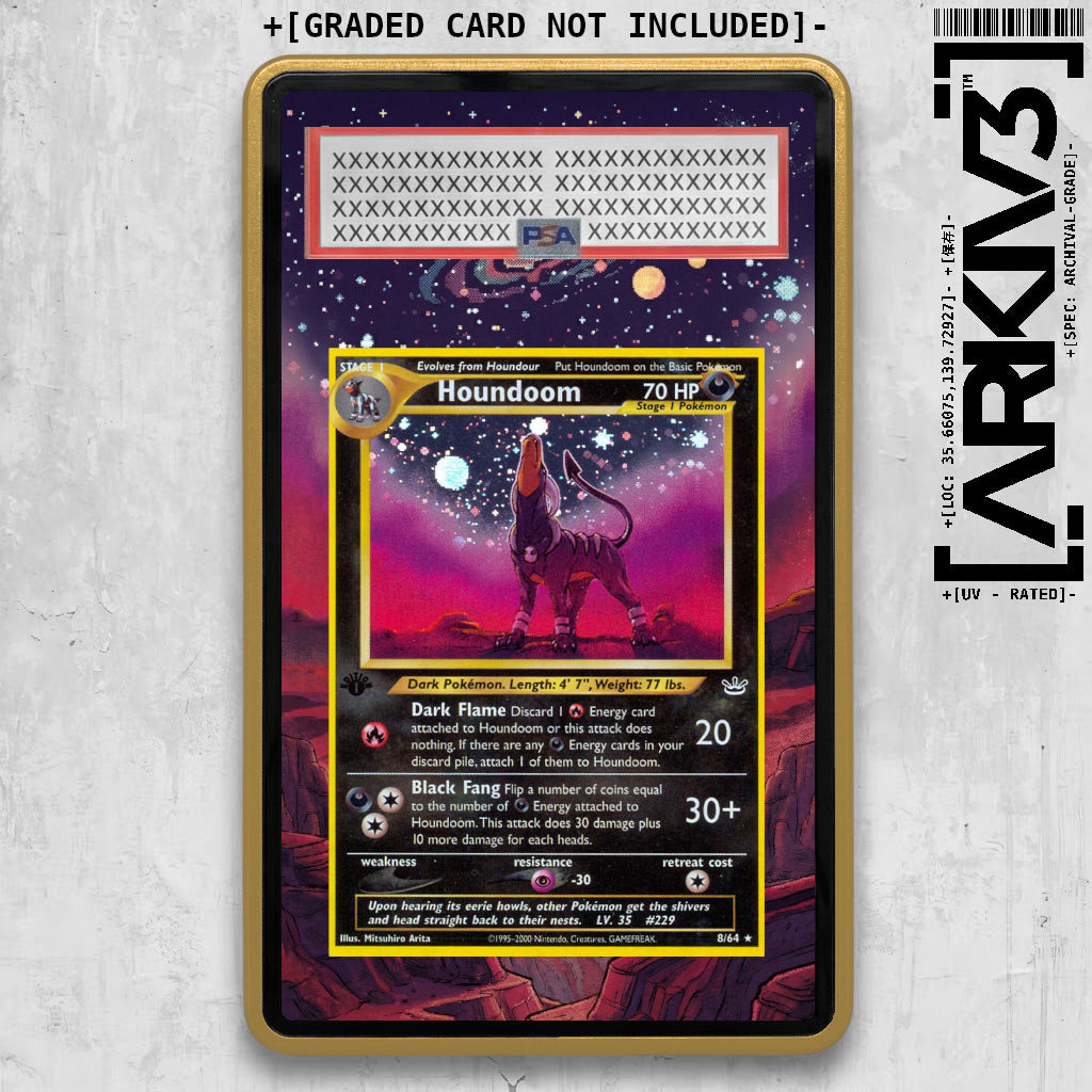 [UNIT: 8/64] // Houndoom Extended Art Display Case - Graded