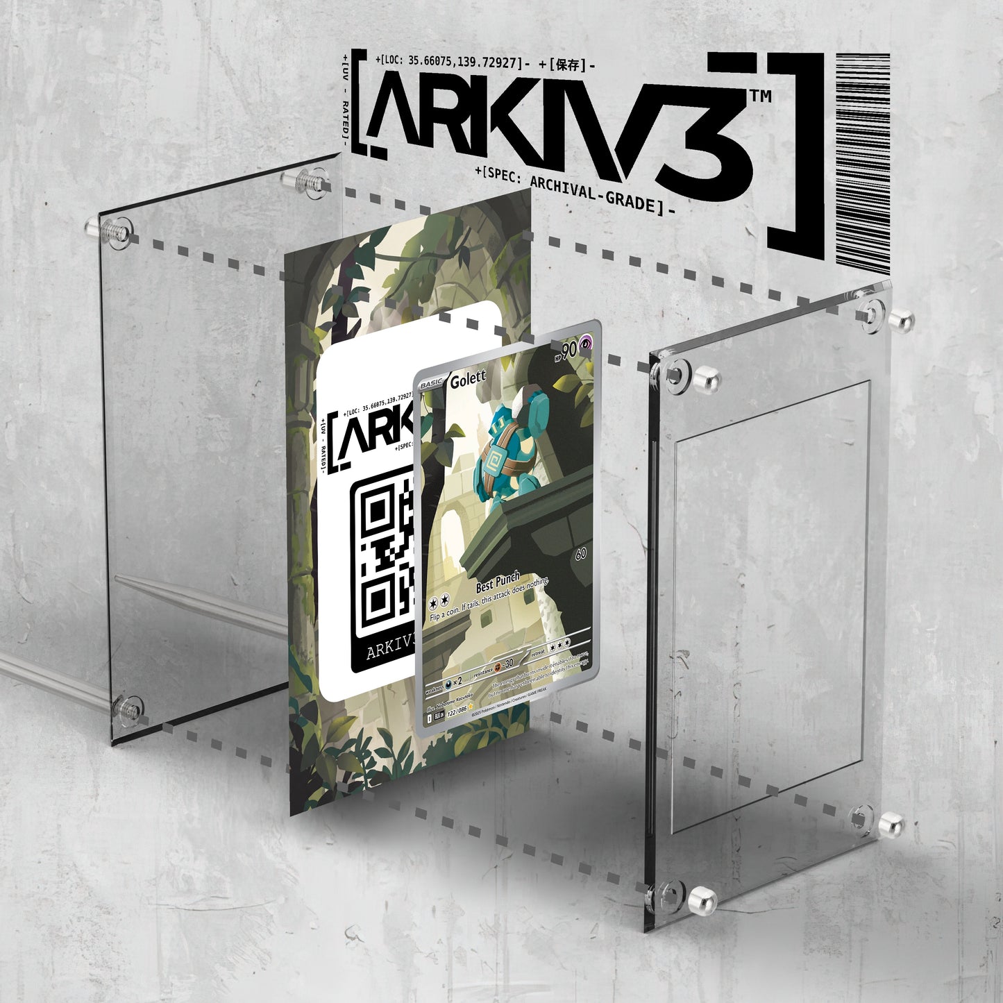 [UNIT: 122/86] // Golett Extended Art Display Case - Raw