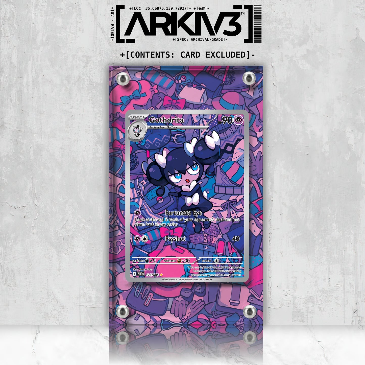 [UNIT: 125/86] // Gothorita Extended Art Display Case - Raw