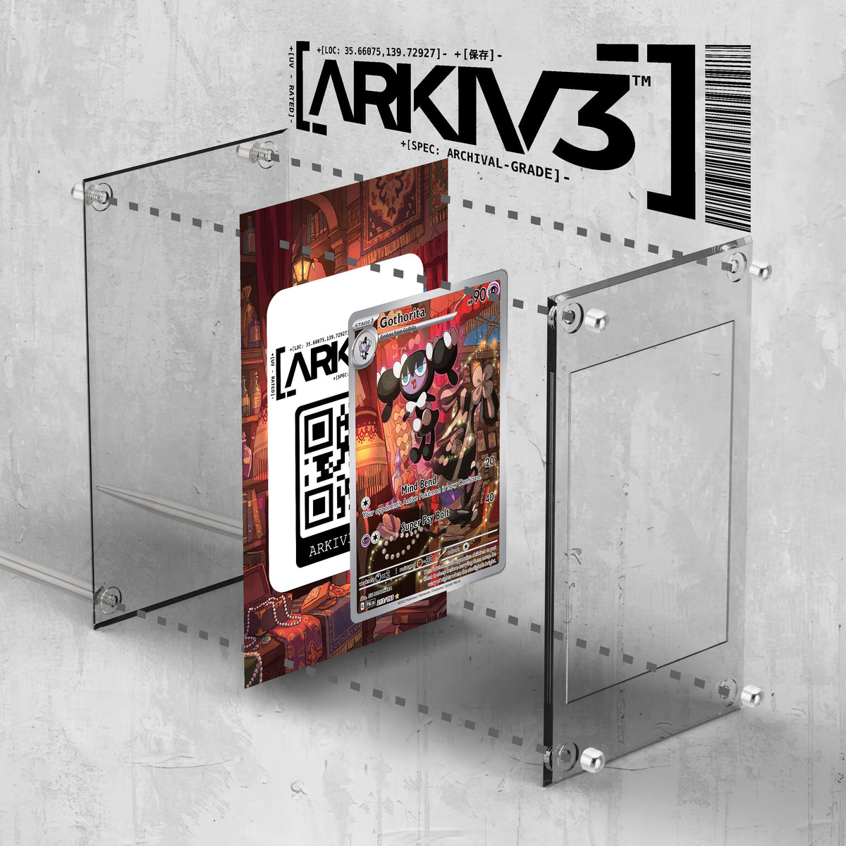 [UNIT: 213/193] // Gothorita Extended Art Display Case - Raw