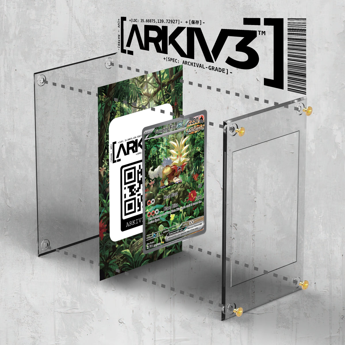 [UNIT: 204/162] // Gouging Fire ex Extended Art Display Case - Raw