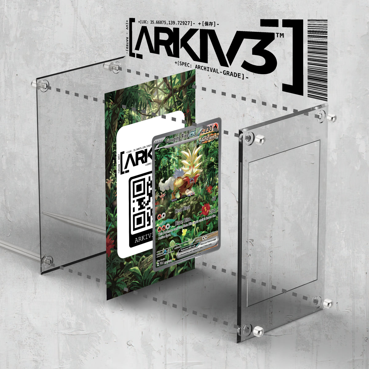 [UNIT: 204/162] // Gouging Fire ex Extended Art Display Case - Raw