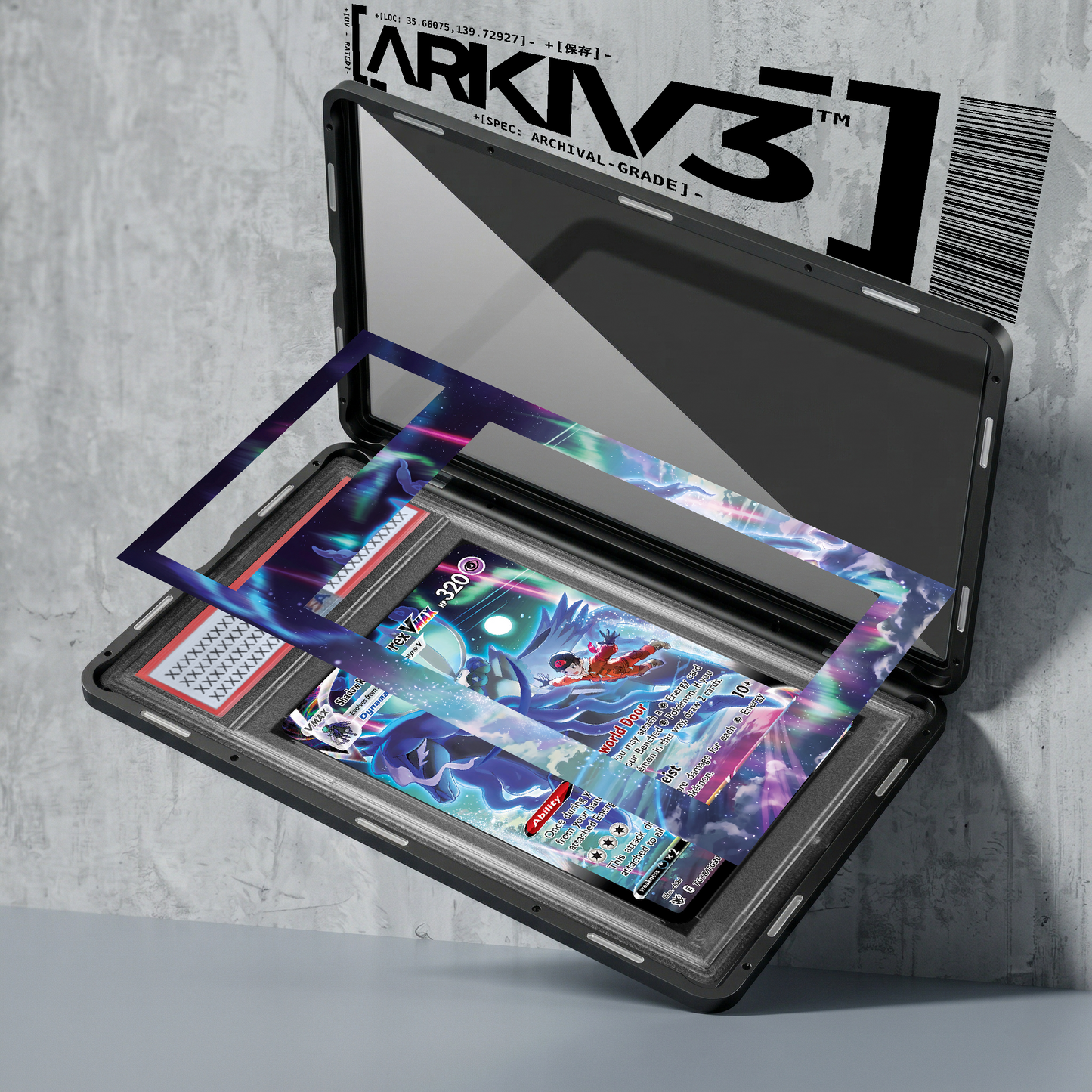 [UNIT: TG18/TG30] // Shadow Rider Calyrex VMAX Extended Art Display Case - Graded