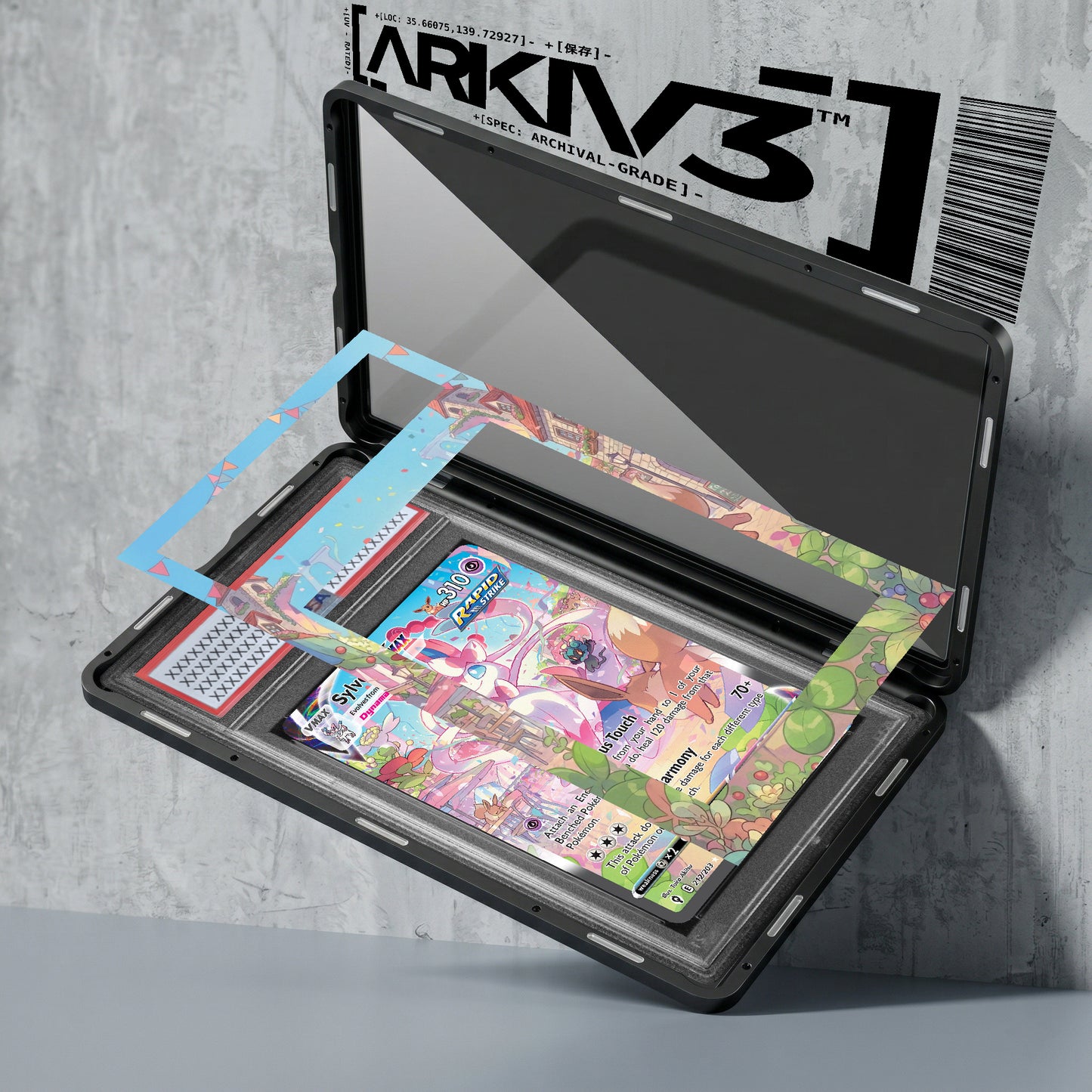 [UNIT: 212/203 // Sylveon Vmax Extended Art Display Case - Graded