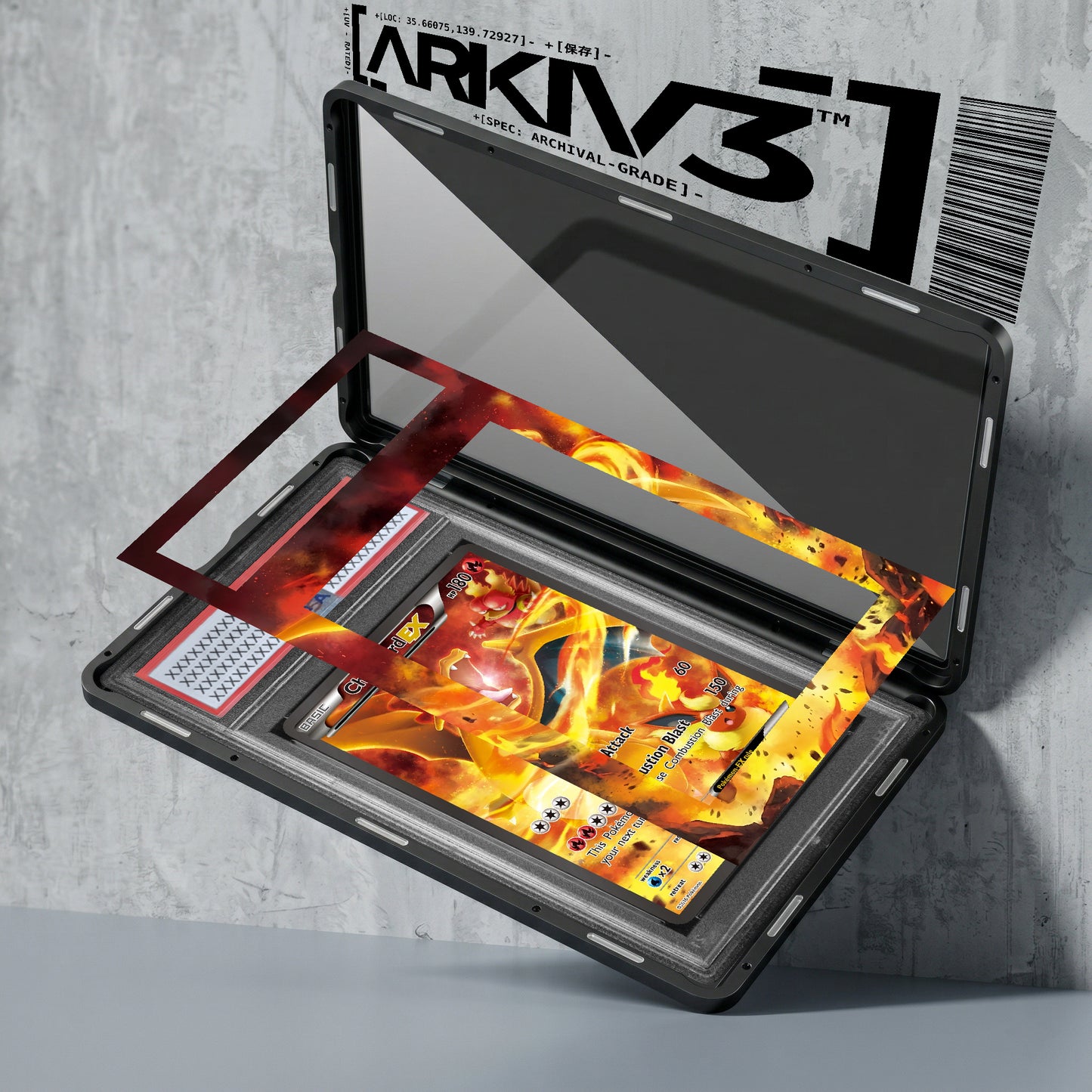 [UNIT: XY121] // Charizard EX Extended Art Display Case - Graded