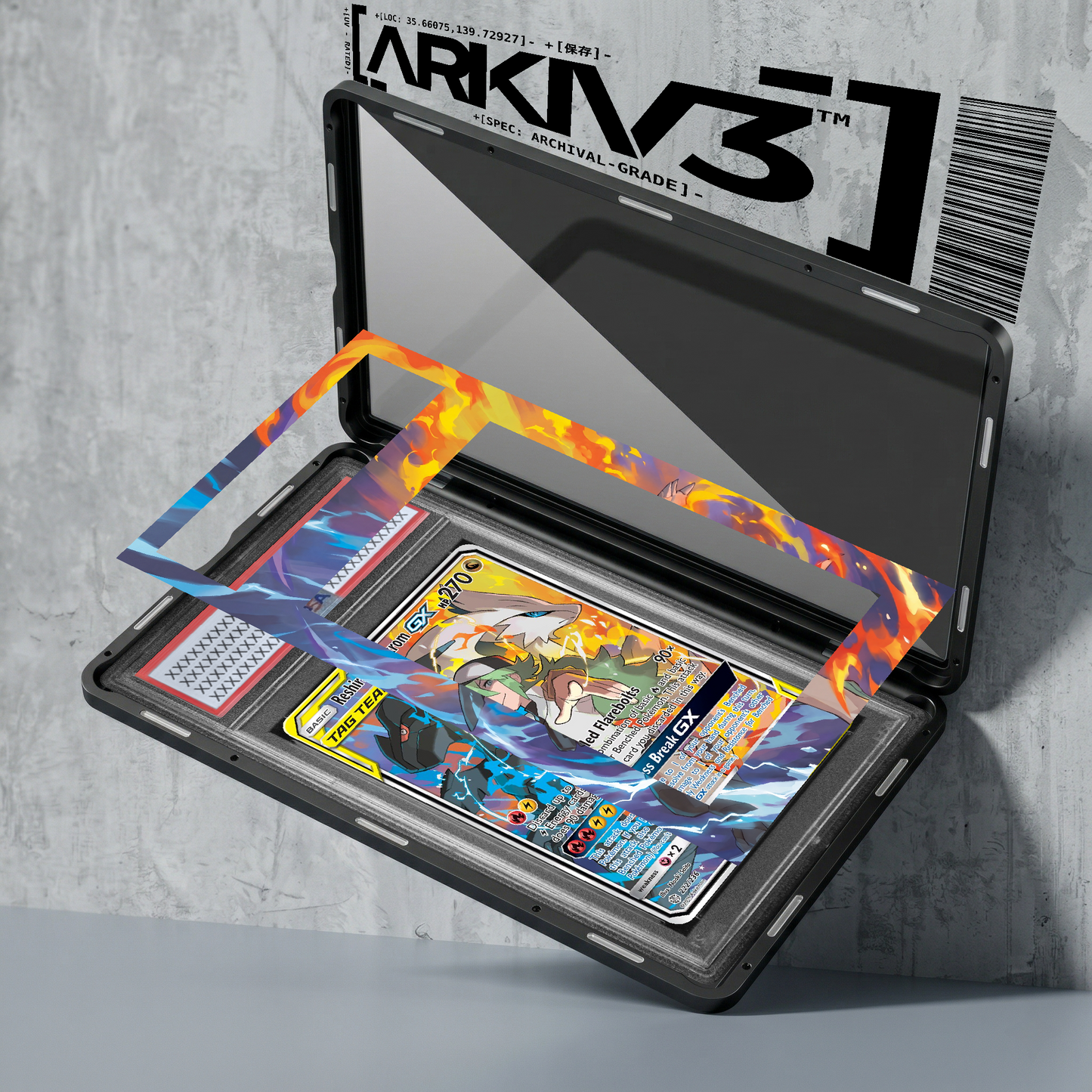 [UNIT: 222/236] // Reshiram & Zekrom GX Extended Art Display Case - Graded