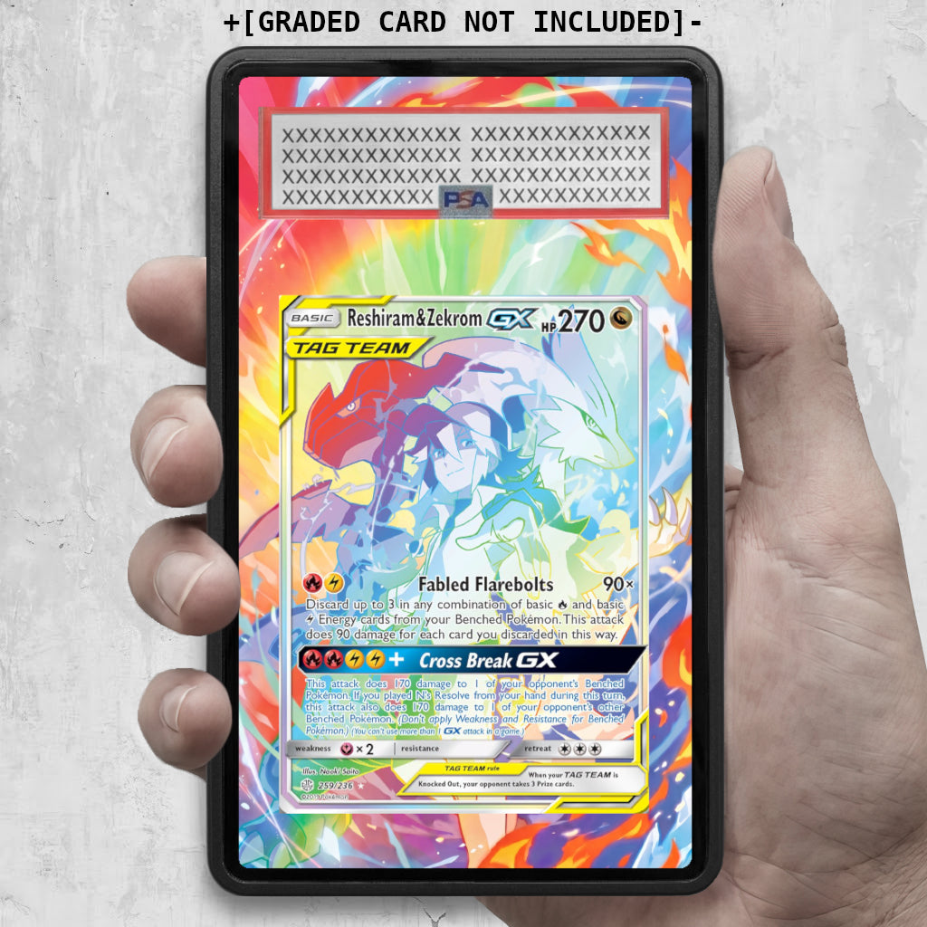 [UNIT: 259/236] // Reshiram & Zekrom GX Extended Art Display Case - Graded