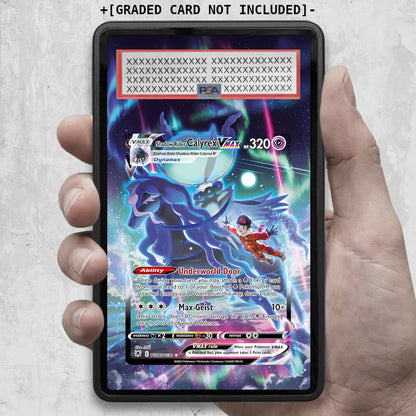 [UNIT: TG18/TG30] // Shadow Rider Calyrex VMAX Extended Art Display Case - Graded