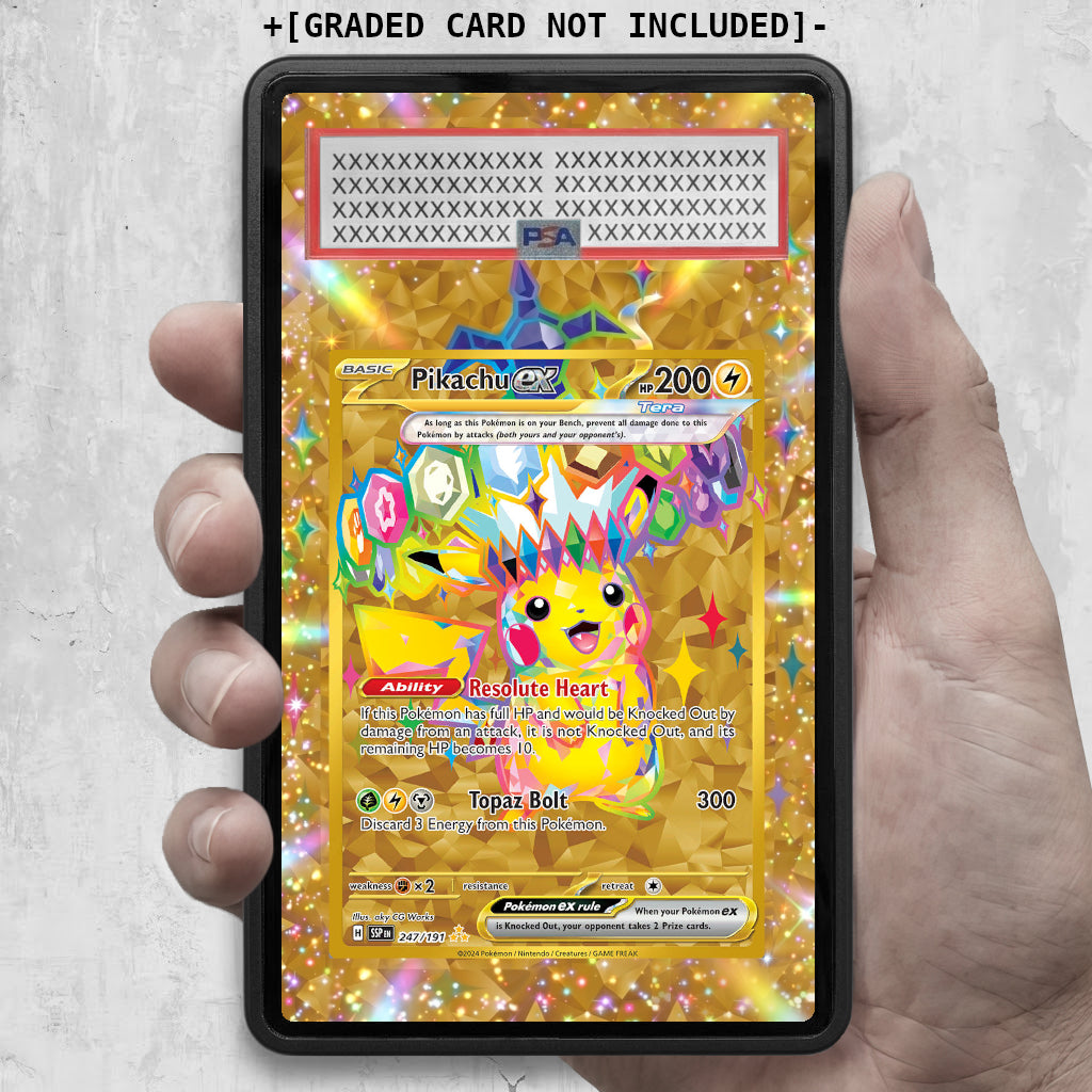 [UNIT: 247/191 // Pikachu ex Extended Art Display Case - Graded