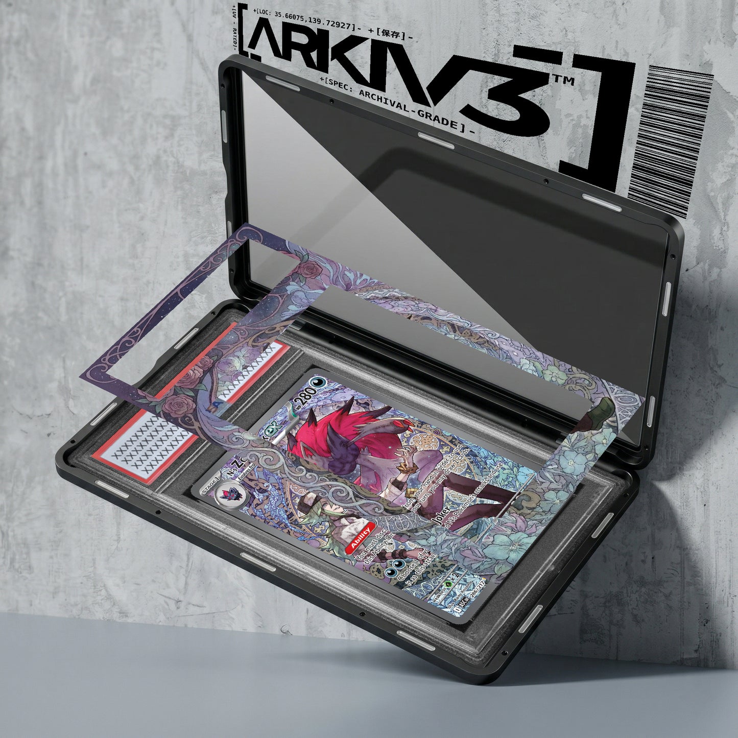ARKIV3 PSA graded exploded mockup