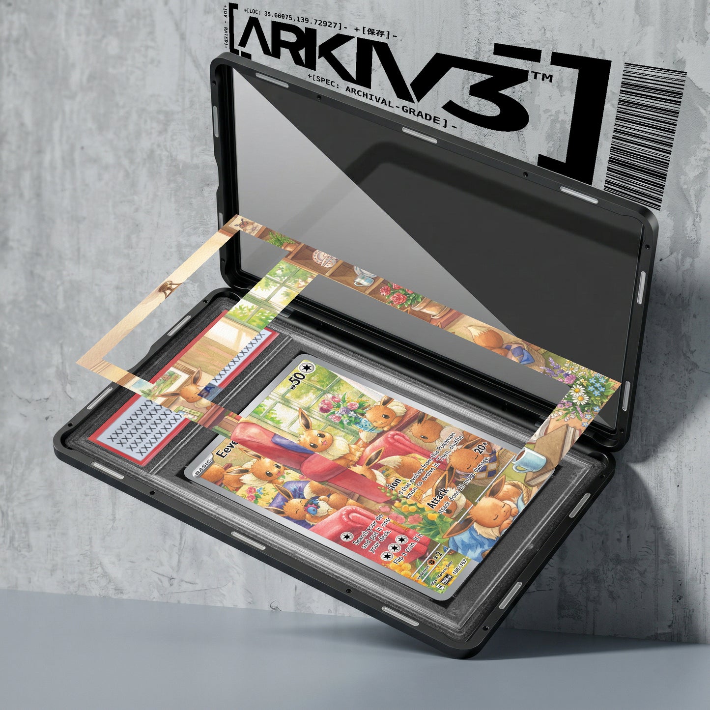 ARKIV3 PSA graded exploded mockup
