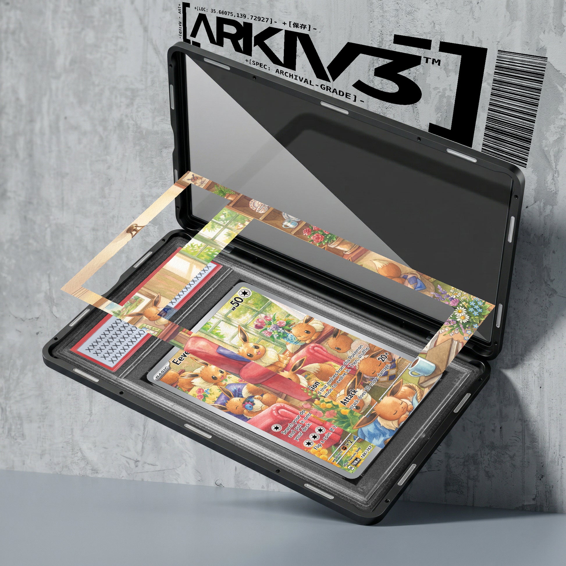 ARKIV3 PSA graded exploded mockup