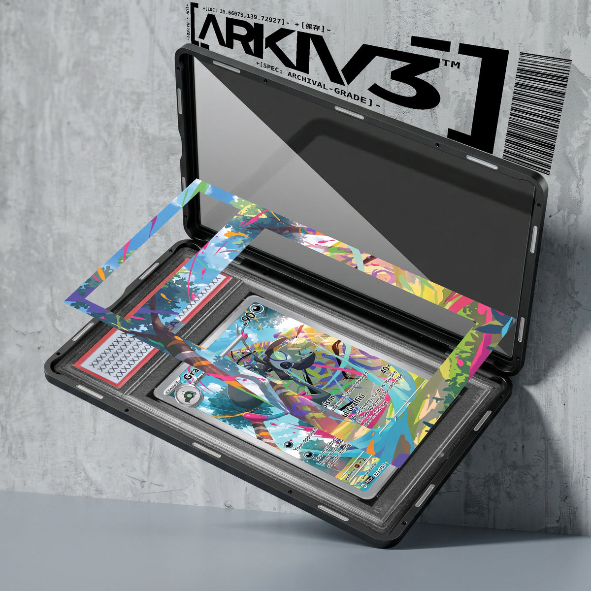ARKIV3 PSA graded exploded mockup