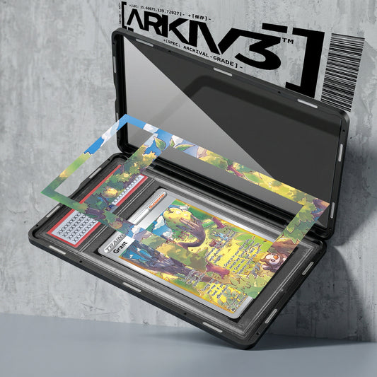 ARKIV3 PSA graded exploded mockup