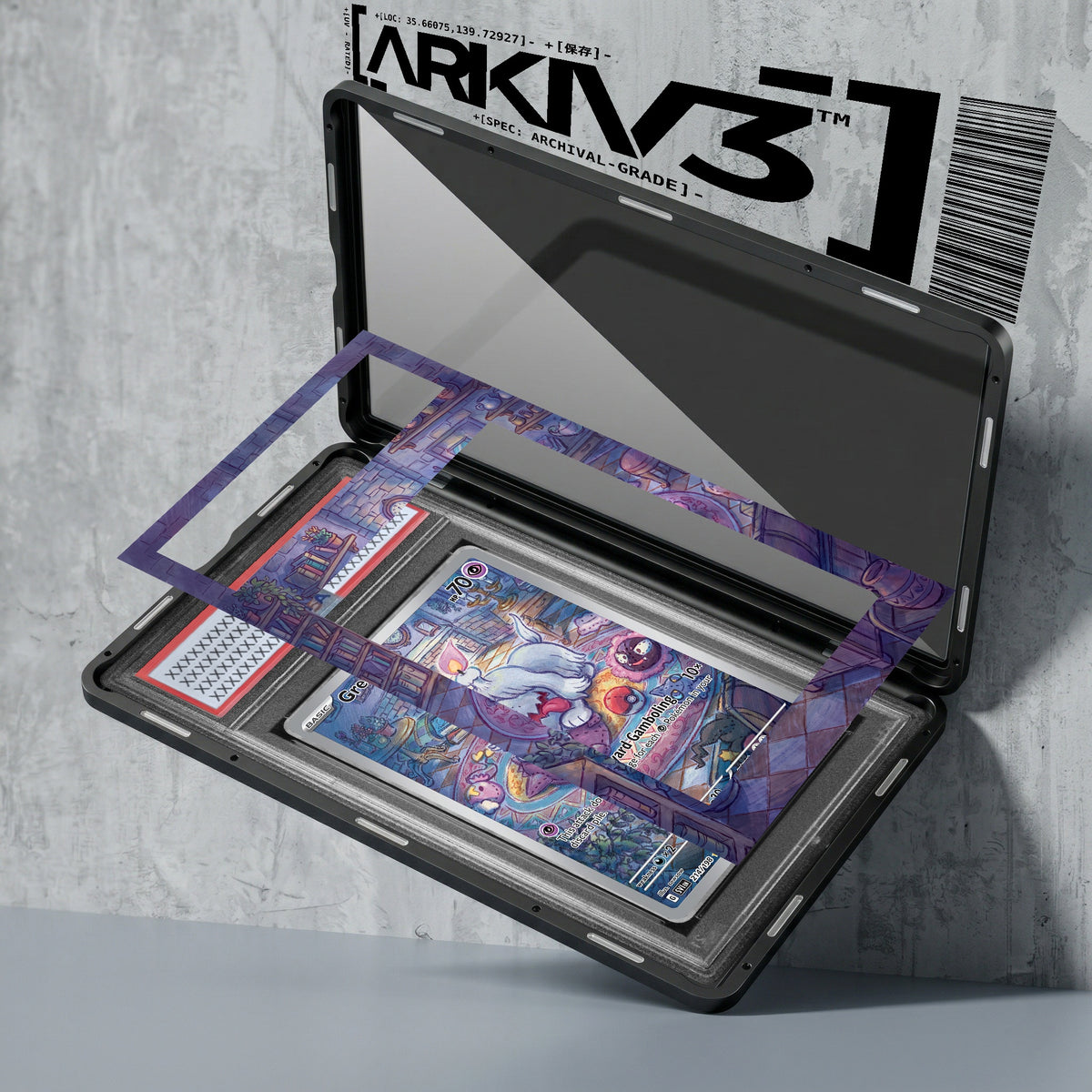 ARKIV3 PSA graded exploded mockup