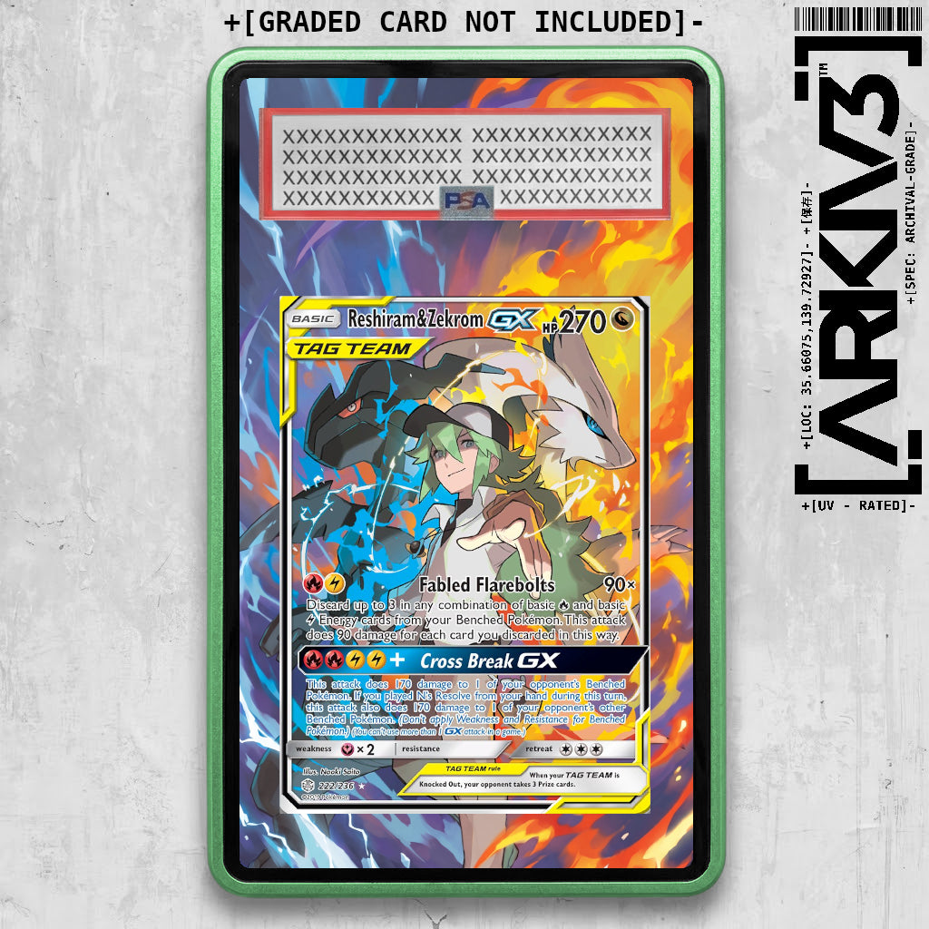 [UNIT: 222/236] // Reshiram & Zekrom GX Extended Art Display Case - Graded
