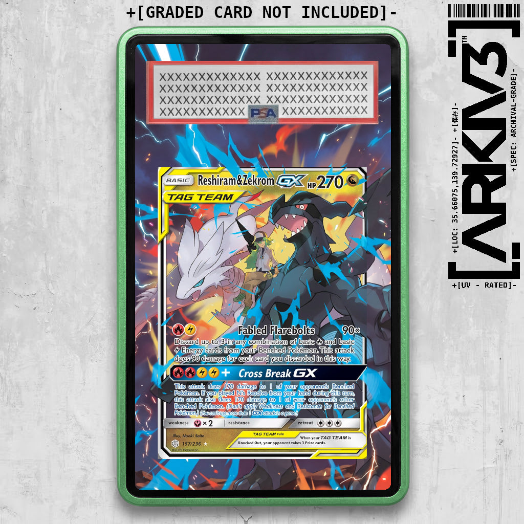 [UNIT: 157/236] // Reshiram & Zekrom GX Extended Art Display Case - Graded