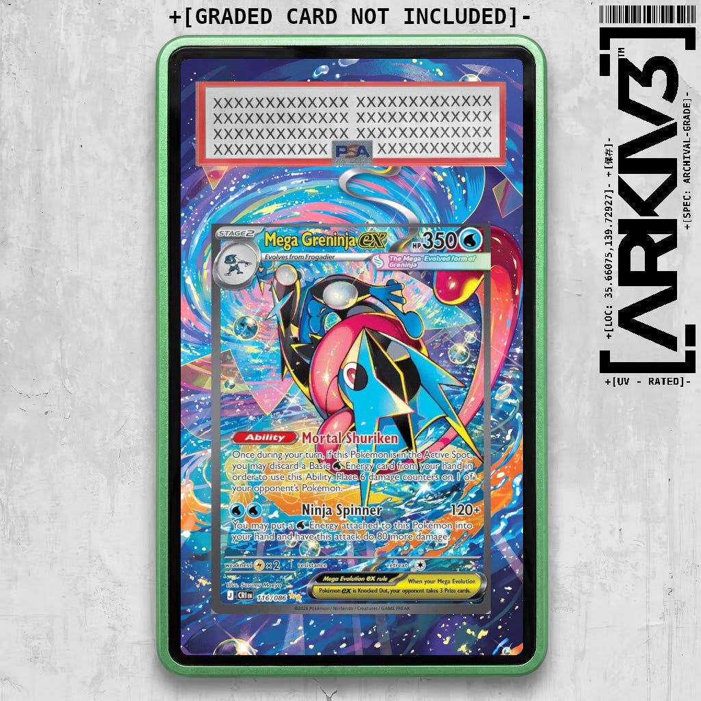 [UNIT: 116/086] // Mega Greninja ex Extended Art Display Case - Graded