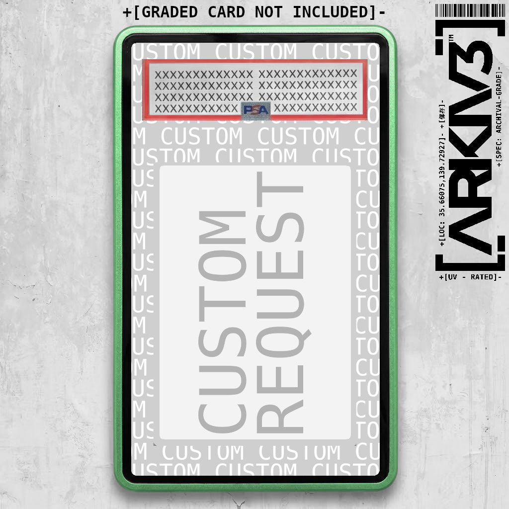 Custom Extended Art Display Case - Graded