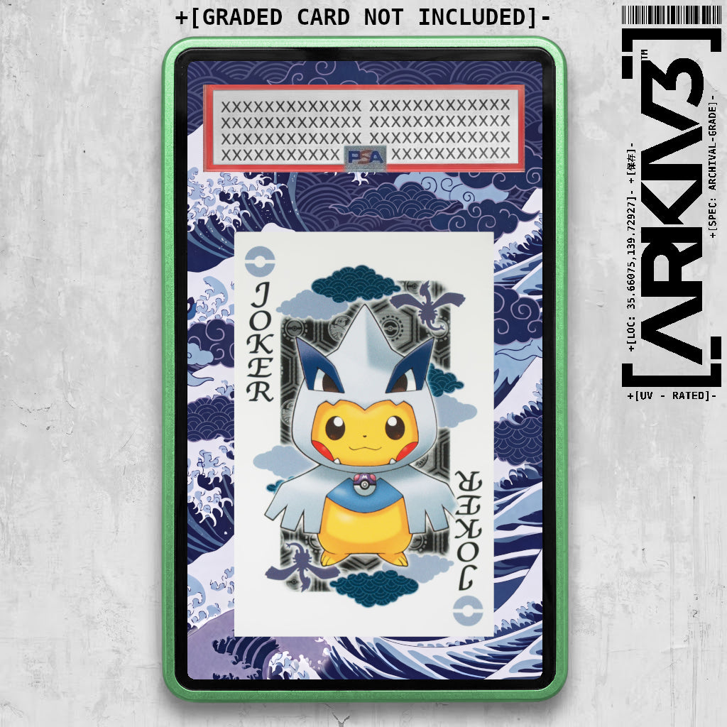 Maiko & Okuge Lugia Poncho Pikachu Joker Extended Art Display Case - Graded